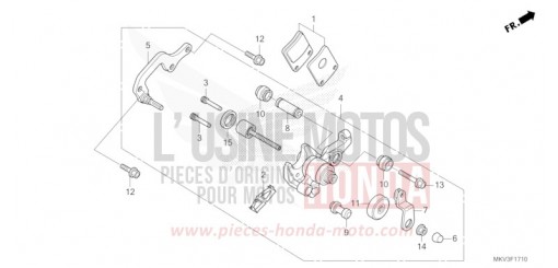 MACHOIRE DE FREIN DE PARKING NSS750P de 2023